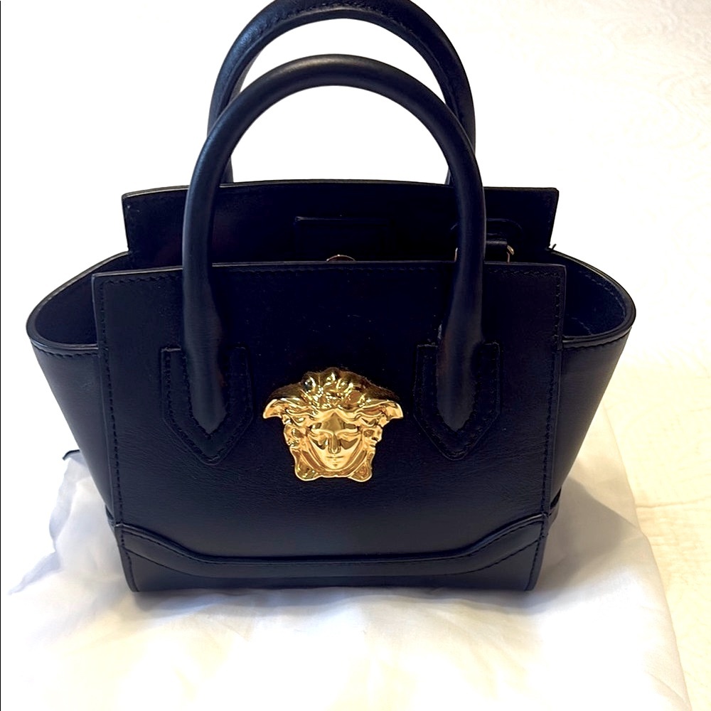 Versace Medusa Black /Gold Women's Handbag